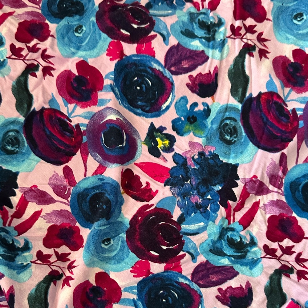 Floral swaddle blanket